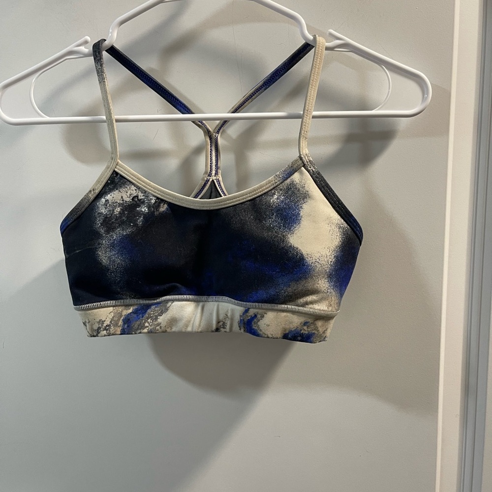 Flawed Lululemon Women's Tie-Dye Sports Bra No Size Tags 2/4 Logo Damage